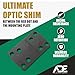 Ade Advanced Optics Red Dot Elevation Delrim Shim – Optic Riser Plate for 407K, 507K, EPS Carry, RMS, Romeo Zero, Delta Point Pro, JP Micro – 1° Shim for Mounting Adjustment, Sight Zero Correction