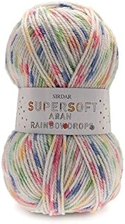 Sirdar Supersoft Aran Rainbow Drops 100g - 858 Lollipop