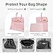 DGAZ Purse Pillow Shaper Insert,Luxury Handbag Tote Shapers, Memory Foam- Fits Birkin 25/30/35/40 Bag (Pink, BK30 Retourne)