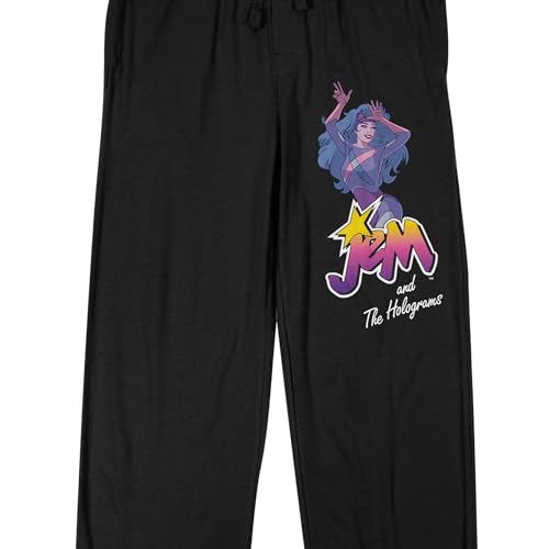 Bioworld Jem and The Holograms Men's Black Sleep Pants2