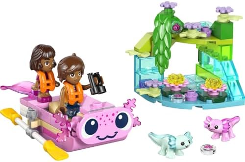 LEGO Friends Axolotl Macera Teknesi 42681 – 5 Yaş ve Üzeri Çocuklar için Leo ve Alba Bebekleri ile 2 Oyuncak Axolotl Figürü İçeren Yaratıcı Oyuncak Yapım Seti, Yılbaşı Hediyesi Fikri (95 Parça) - Görsel 2