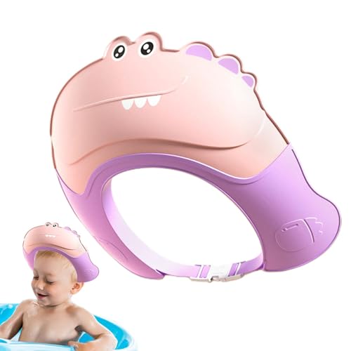 Touca de banho infantil para bebês, viseira para lavar cabelo de bebê - de touca de banho de desenho