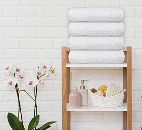 Avalon Pool Towels Set 22X44 Inch Pk 12 Beach Towels 100% Cotton Highly Absorbent Quick Dry & Lightweight Thin Commercial Use Towel Hotel Collection White Bath Towel & Pool Towels #TOP3