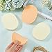 GORGECRAFT 4Pcs Face Washing Sponges Reusable Make-Up Remover Sponges Oval Facial Cleansing Sponge 2 Colors Make Up Sponges for Foundation Daily Cleansing Gentle Exfoliating Makeup Removal Beauty Tool