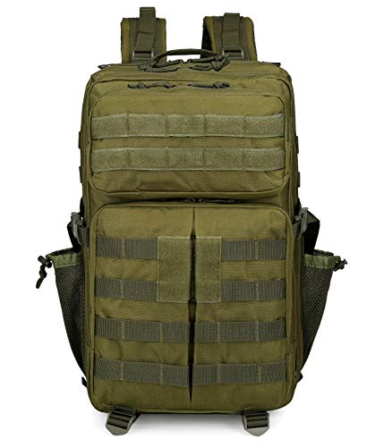 Doshwin 40L Mochila Táctica Militar  con Bolsillos Laterales   Oliva