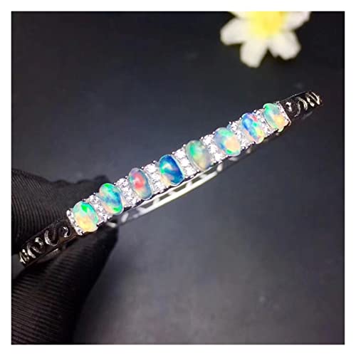 Bracelet opale de mode de haute qualité en argent véritable