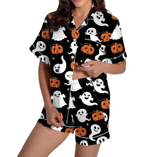 Pyjama été femme en satin premium avec finitions boutonnées chic