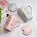 Imagen de YIKILYLIFE Regalos 15 Año Aniversario Boda 2PCS Tazas 400ml para Parejas o Matrimonios