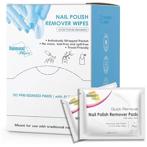 Diamond Wipes Nail Polish Remover Pads Cover