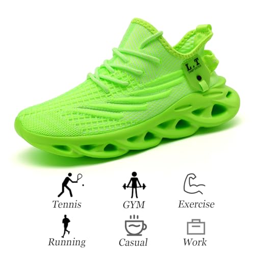 Image of Mens Running Shoes Gym Slip on Sneakers Non Slip Walking Tennis Sports Work Athletic Workout Casual Lightweight Breathable Fashion