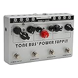 ギターマルチエフェクター 8出力電源搭載 ギターコンビネーションエフェクト ペダル オーバードライブ ローピークモード DC 9V対応 ギタリスト向け