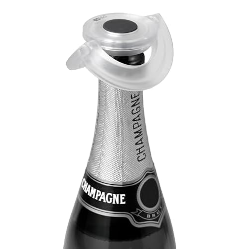 AdHoc FV33 dichter Sekt- und Champagnerverschluss Gusto, Kunststoff/Silikon, klar