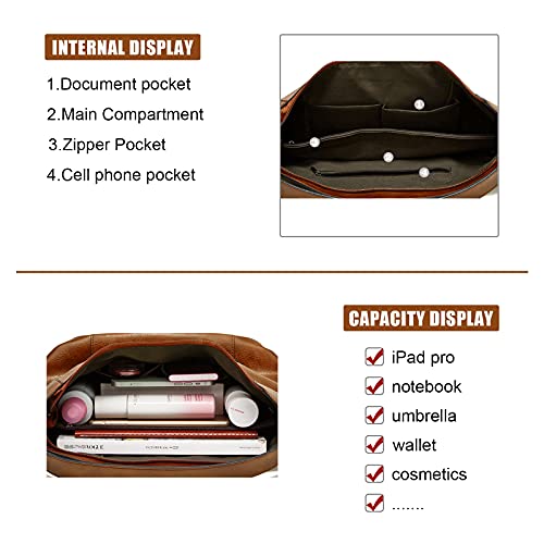 image for Gladdon Hobo Bags for Women,Large Capacity Handbags Bags Ladies Tote B