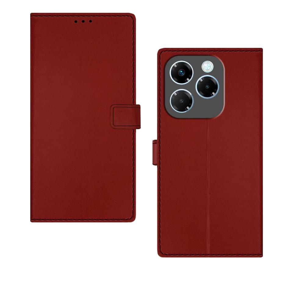 Pinaaki Enterprises Infinix Note 40X 5G Flip Cover | Premium Leather Finish Flip Cover |Complete Protection Flip Cover for Infinix Note 40X 5G - Mehroon Red (B0DHF6YSC8) Amazon Price History, Amazon Price Tracker