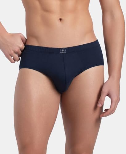 Image of Jockey 8035 Men Super Combed Cotton Solid Brief with Ultrasoft Concealed Waistband