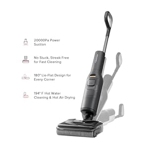 roborock F25 Wet Dry Vacuum Cleaner, Cordless Vacuum Mop All in One with 20000Pa, 194°F Hot Air Flash Drying & Hot Water Self Cleaning, Zero-Tangle Wet Mop Cleaner for Hard Floor, 180° Lie Flat roborock F25 Wet Dry Vacuum Cleaner Cordless Vacuum Mop All in One with 20000Pa 194F Hot Air Flash Drying Hot Water Self Cleaning Zero Tangle Wet Mop Cleaner for Hard Floor 180 Lie Flat