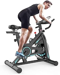 THERUN Magnetic Resistance Exercise Bike for Home Use (New Version), Indoor Stationary Bike with Heavy Duty Flywheel, LCD Monitor, Pulse Sensor, Ipad Mount & Cup Holder