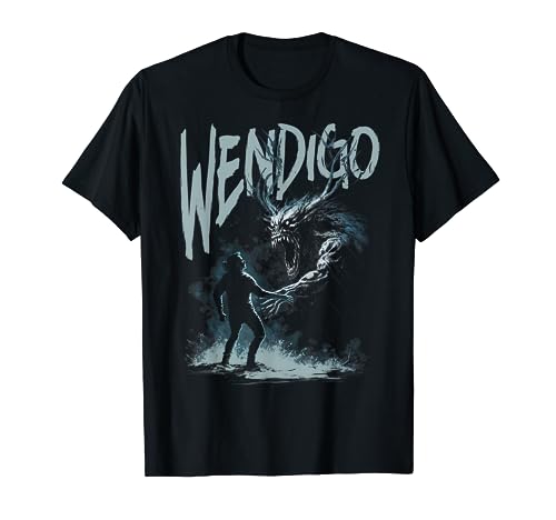 Cryptid Wendigo - Gráfico enfriador de huesos Camiseta