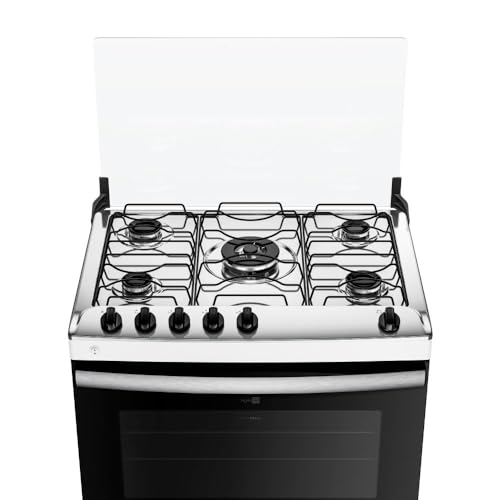 Fogão 5 Bocas Branco com Mesa Inox Atlas Agile Up Bivolt