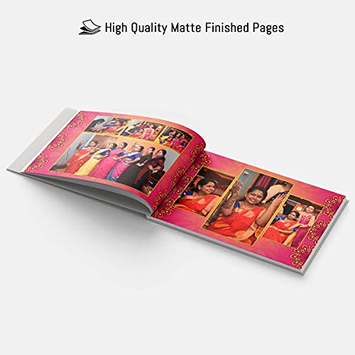 Image of PRESTO Personalized Photo Album | Custom Wedding & Memory Book | Romantic Gift for Couples | Hardcover with Print | 12 x9 inch, 40 Pages