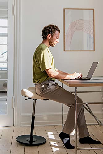 Image of Varier Move - Office Chair for Height-Adjustable Desks, Stool with Chair Supports - Black /Black, Benefit from 10 Year Warranty