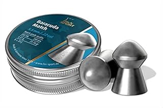 H&N Baracuda Match Domed Airgun Pellets, Powerful and Super Accurate for Hunting, .22 Caliber, 21.14 Grains (200 Count)