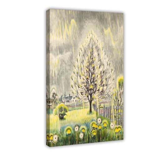 Impression sur toile Charles Burchfield Sunshine And Rain, rendu artistique haut de gamme