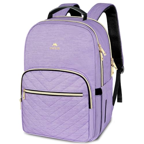 Image of MATEIN 17 Inch Laptop Backpack, Womens College Backpack for School | Water Resistant, Stylish Student Computer Backpack, for Campus, Nurse, Daily, Carry Bag Daypack