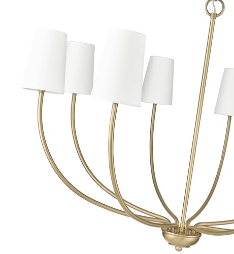 ML Lighting 29908-VB Kandor 8-Light Chandelier Ceiling Light in Vintage Brass Finish by ML Lighting - Image 3