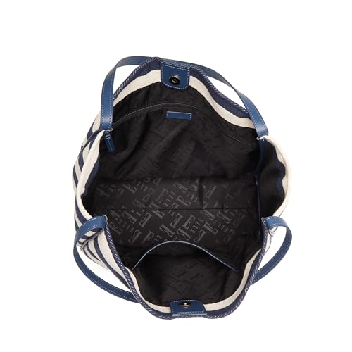 Bolso Tote de Lona con Rayas Elle Breton miniatura 6