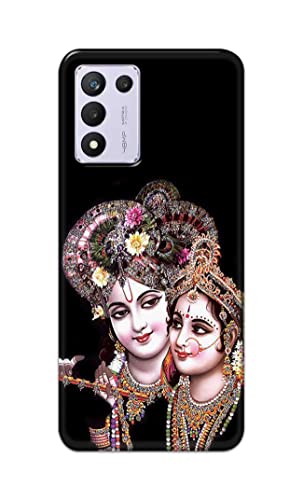 Image of PRINTFIDAA� Printed Hard Back Cover Case for Realme 9 5G Speed Edition | Realme 9 5G SE | Realme 9 SE 5G Back Cover (Radha Krishna) -2808