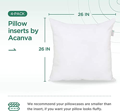 Insertos de almohada cuadrados para sillas y soporte lumbar de microfibra 4 uds 5