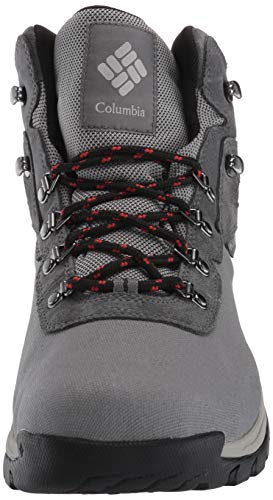 Columbia Bota masculina Newton Ridge Lt impermeável para caminhada, Titânio Ii/vermelho ferrugem, 9.