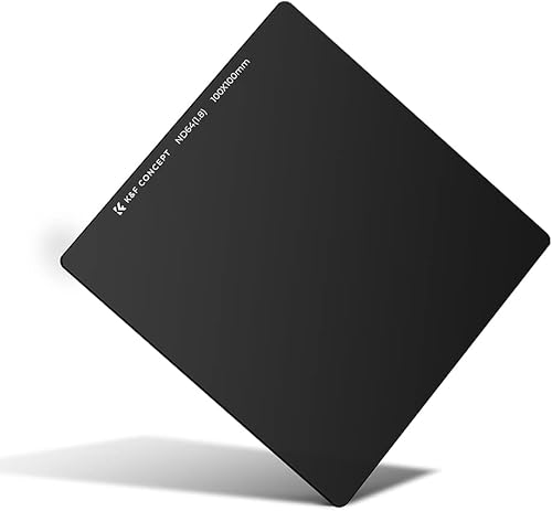 Miniatura 3 de K&F Concept 3.937 x 3.937 in ND64 (6 Stop) Filtro Cuadrado Ultra Delgado HD 28 Recubrimientos Multicapa Densidad Neutra Importación AGC Vidrio Óptico