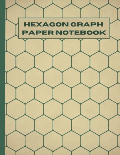Hexagon Graph Paper 8.5x11 inches - 120 pages: Graph paper notebook for college students image 2