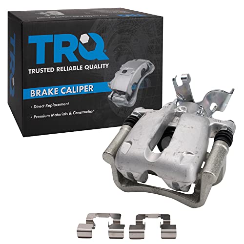 Image of TRQ Rear Right Brake Caliper w /Bracket Drivers Side | For 2014-2016 Chevrolet Malibu 2016 Malibu Limited