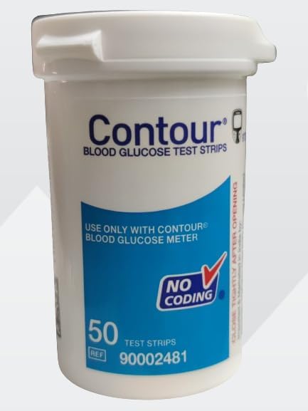 Blood Glucose Test Strips, Bayer Test Strips – 50 Count (NOT for ‘Next” Monitors)