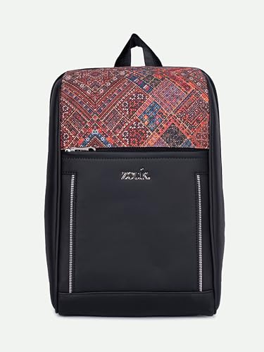 Image of ZOUK Olina Daypack for Women - Convertible Backpack with Laptop & iPad Compartments | Stylish Handcrafted Office & Travel Bag with Water-Resistant Lining & Dual Straps |