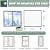 Window Winterizing Kit 75x135cm Black Window Plastic Insulation Kit Outdoor Window Insulation Kit with Hook and Loop Strap and Thumbtack Plastic for Windows to Keep Cold Out