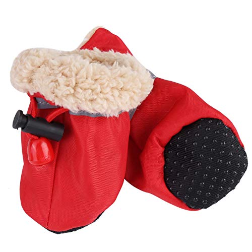 Zerodis ZERODISN5OSBG0M49498-05 4Pcs/Set No Slip Pet Dog Shoes Boots With Soft Cotton Water-Proof Dog Socks Soft Cotton Padded Pets Protector thumb #7