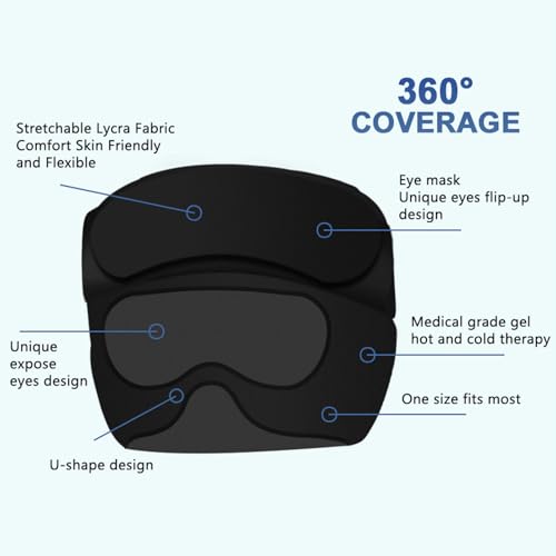Cache-yeux en gel solide Brrnoo pour apaiser la pression des sinus