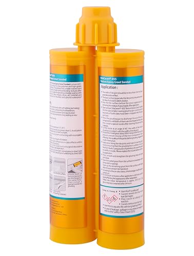 Image of SIKA - Coloured epoxy tile grout - SikaCeram 855 Texture Epoxy Grout Sanded, Cold Grey-Dark - Use on tile floor and wall tile - Tiles joint of 2-15mm - Easy to apply - 350ml