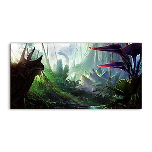 Tableau acrylique jungle tropiques 120x60cm pour salon