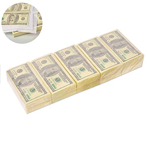 Joizo 5X Us Dollar Serviette Lustige Papiertuch Servietten Tuch-Pasten für Partei