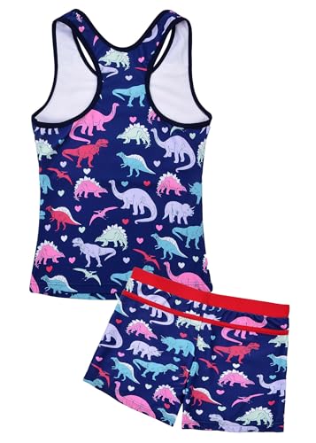 Image of Uhnice Girls Swimsuit Two Piece Tankini Swimwear with Boyshort