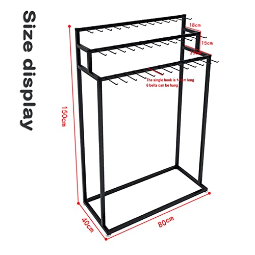 Floor Mounted Belt Hanger, Metal Men Closet Display Stand Organizer, Ties Scarf Rack Shawls Purse Shelf For Clothing Retail #TOP3