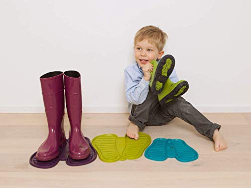 Sanni Shoo | Shoo.pad | Flexible, Machine Washable Shoe Draining Floor Mat | Shoe Tray, Drying And Dirt Catching Mat For Shoes (Size M (Up To Us Shoe Size 8.5), Orange) #TOP3