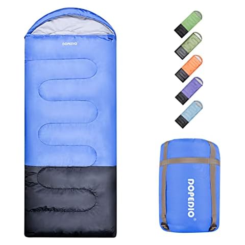 DOPEDIO Schlafsack Outdoor für Camping, 3-4 Jahreszeiten Deckenschlafsack leicht, Sommer Schlafsack für Erwachsene Kinder Cover