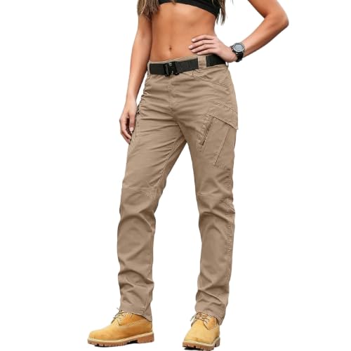 Women Cargo Pants Water Resistant Stretchy Outdoor Training Tactical Pants - image 4