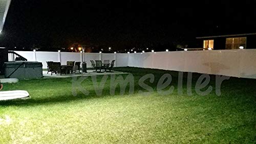 4 Pack Solar Powered Copper Outdoor Garden Deck Patio Fence Pathway Post Light For 4X4 Wood Posts #TOP3